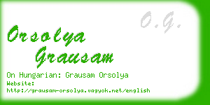 orsolya grausam business card